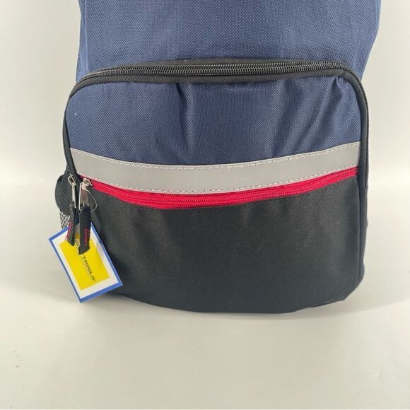 High Trails Equipment Boy’s Oxford Blue/Black/Crimson Reflective Backpack Large - Picture 3 of 16